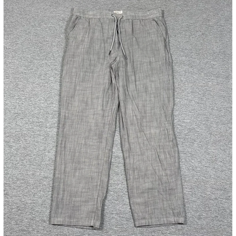 Marine Layer Chalet Relaxed Fit Lounge Pant Mens XL Gray Twill Stretch Saturday